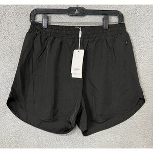 XIEERDUO Running Dolphin Shorts Women Sz Med Stretch Workout Athletic with Zippe